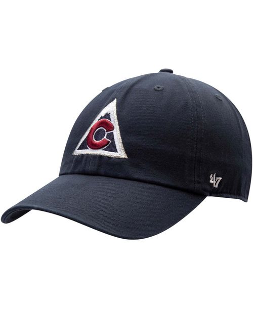 Men's Navy Colorado Avalanche Clean Up Alternate Logo Adjustable Hat - Navy