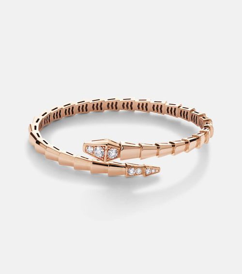 Bvlgari Serpenti Viper 18kt rose gold bracelet with diamonds