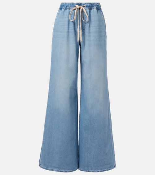 Pull On high-rise wide-leg jeans