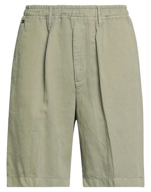 Man Shorts & Bermuda Shorts Military green Size 28 Cotton, Linen, Lyocell