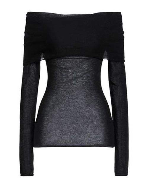 Crème Woman Turtleneck Black Size L Wool