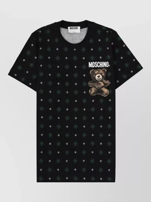 Moschino - graphic crew neck top short sleeve