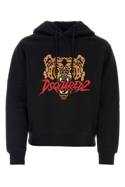 Black Cotton Sweatshirt