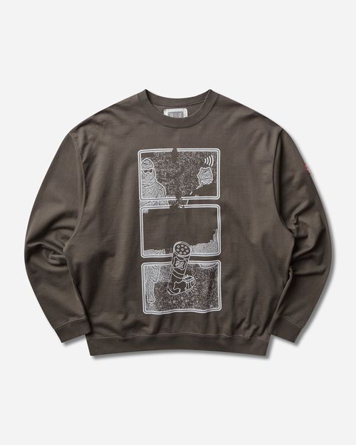 Men s MD Clean Room Light Big Crewneck Sweatshirt Charcoa