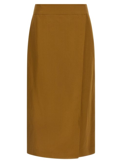 Wrap Skirt — Brown