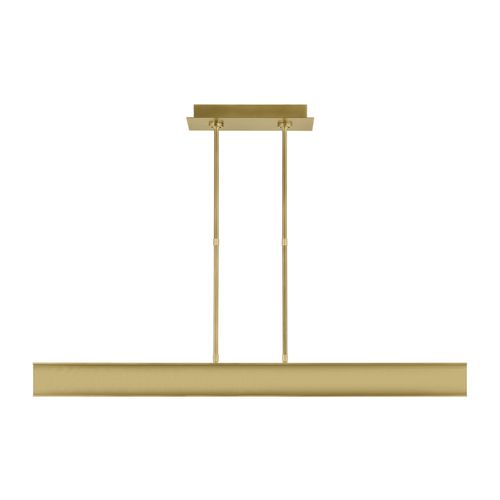 Plated Brass LED Linear Suspension from the I-Beam Collection