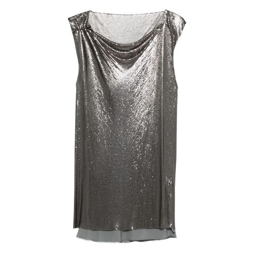 Chainmail Cowl-neck Dress