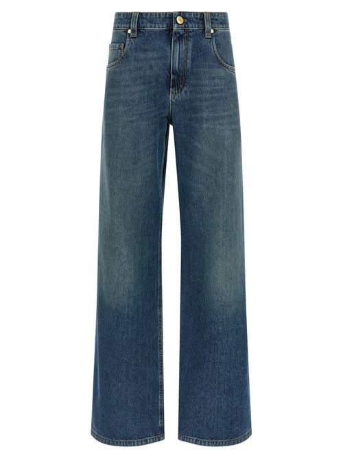 Stonewashed Denim Jeans