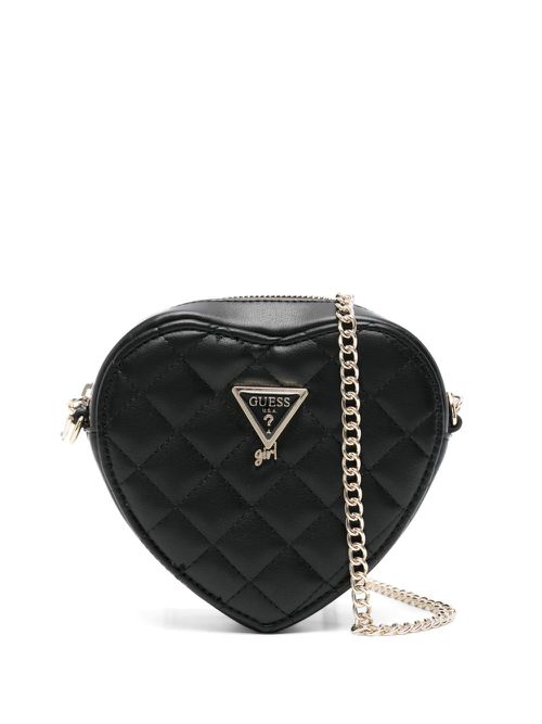Heart-shape cross body bag - Black