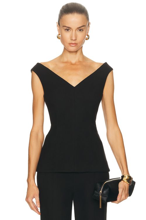 Proenza Schouler Mariam Top in Black