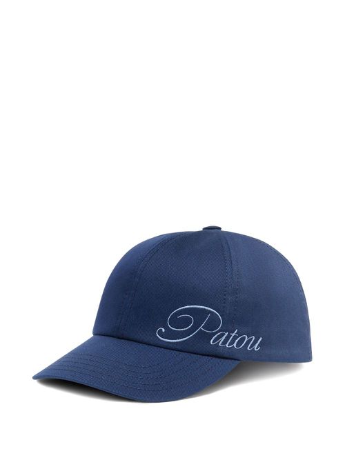 Logo-embroidered cap - Blue