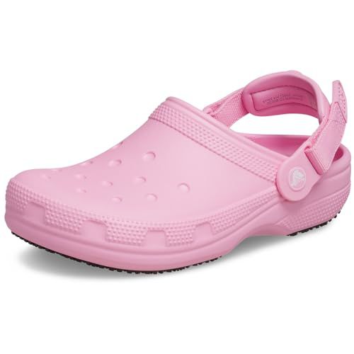 Crocs Unisex Classic Work Clogs Pink Tweed