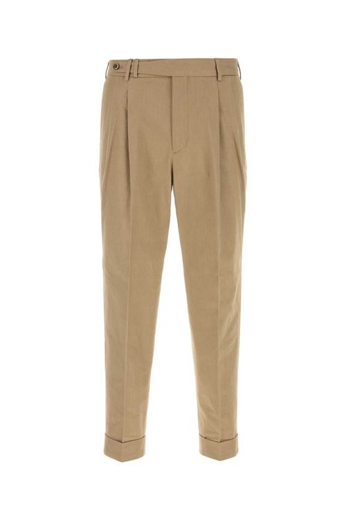 Carrot Trousers — Beige