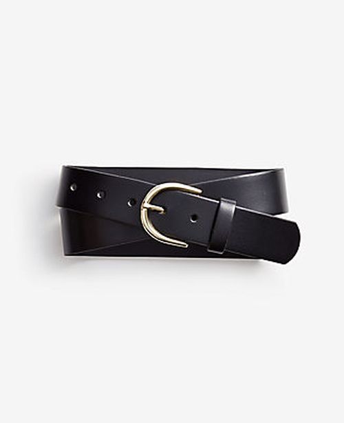 Ann Taylor Wide Leather Trouser Belt