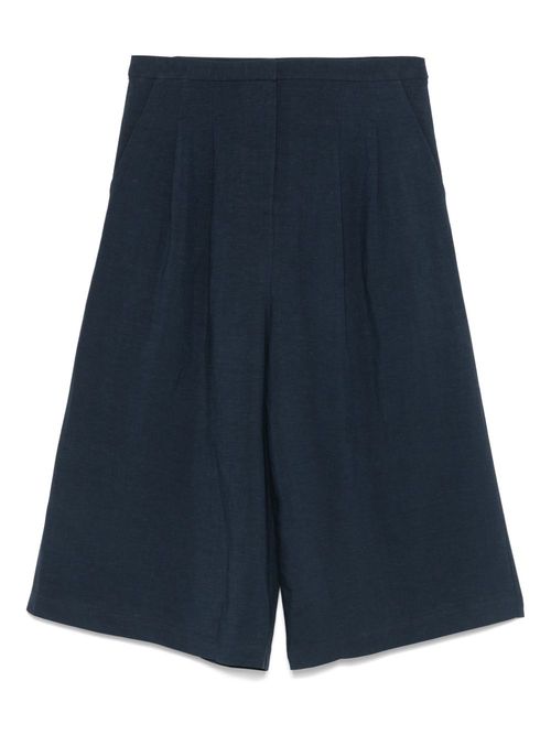 Pleat-detail trousers - Blue
