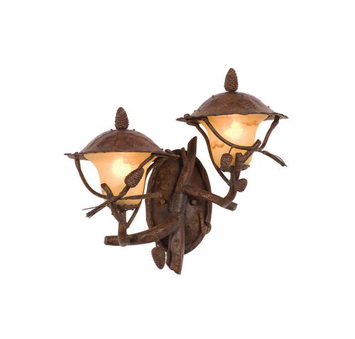 Ponderosa Two Light Outdoor Wall Bracket from the Ponderosa Collection