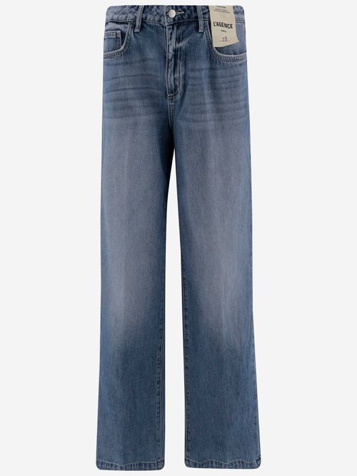 Cotton Denim Jeans — Blue