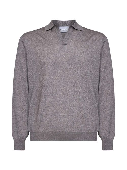 Virgin Wool Polo Shirt — Beige