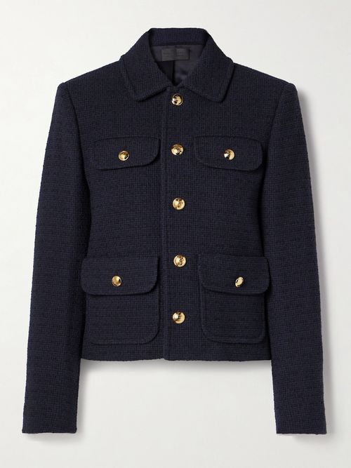 Paola Cotton-blend Tweed Jacket - Blue