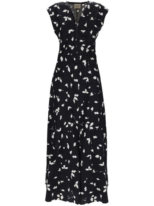 V-neck Long Dress