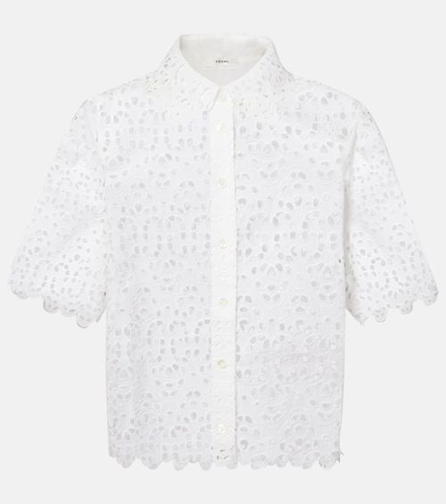 The Deco Eyelet cotton shirt