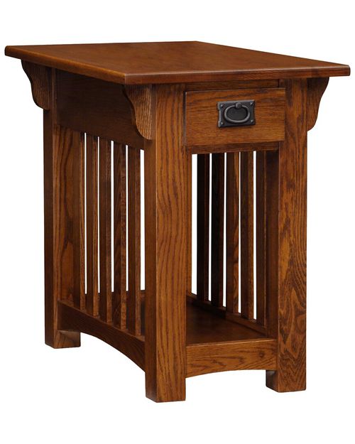 Leick Home Mission Impeccable Solid Wood Storage End Table