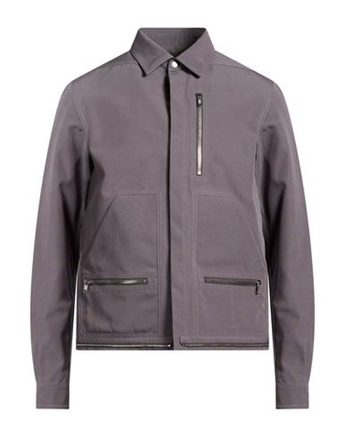 Man Jacket Grey Size 36 Polyester, Cotton