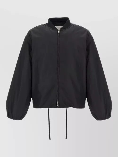 Jil Sander - heritage logo blouson jacket drawstring he
