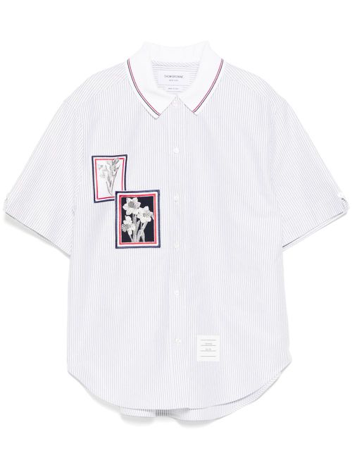 Appliqué detailing shirt - White