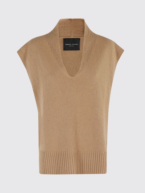 Waistcoat Woman color Camel