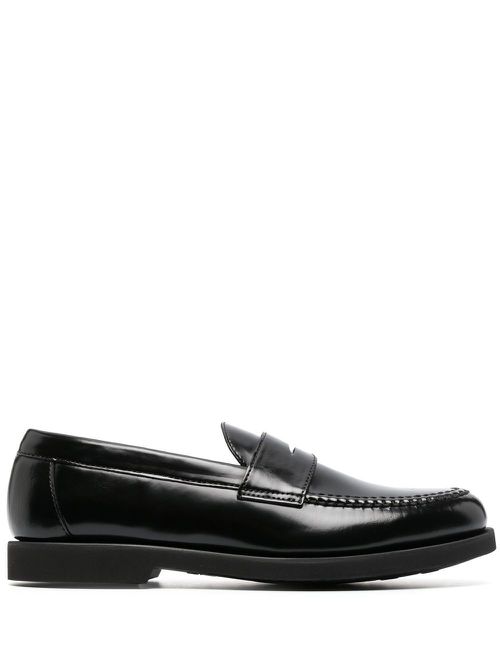 Slip-on 24mm leather loafers - Black