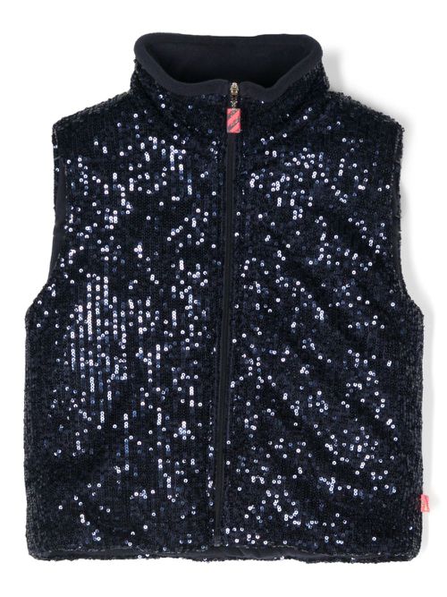 Sequinned gilet - Blue