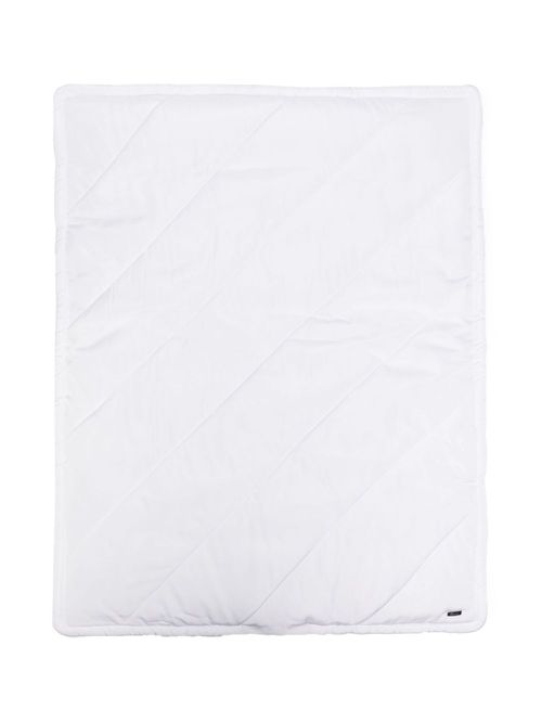 Logo-plaque padded blanket - White