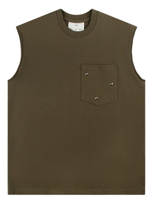 Arabesque-print tank top - Brown