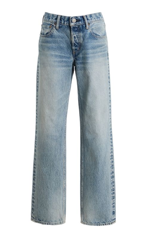 Albany Rigid Low-Rise Straight-Leg Jeans - Moda Operandi