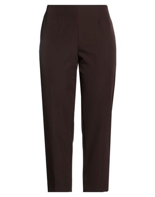 Woman Pants Chocolate brown Size 14 Polyester, Elastane