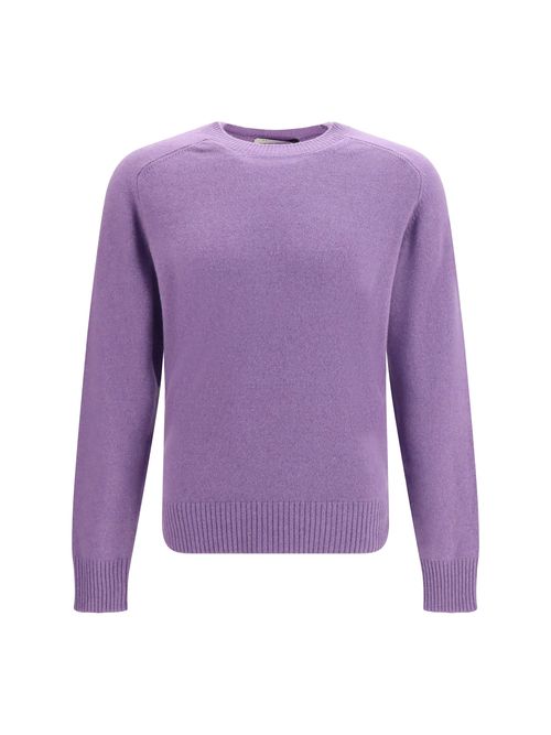 Crewneck Cashmere Sweater — Purple