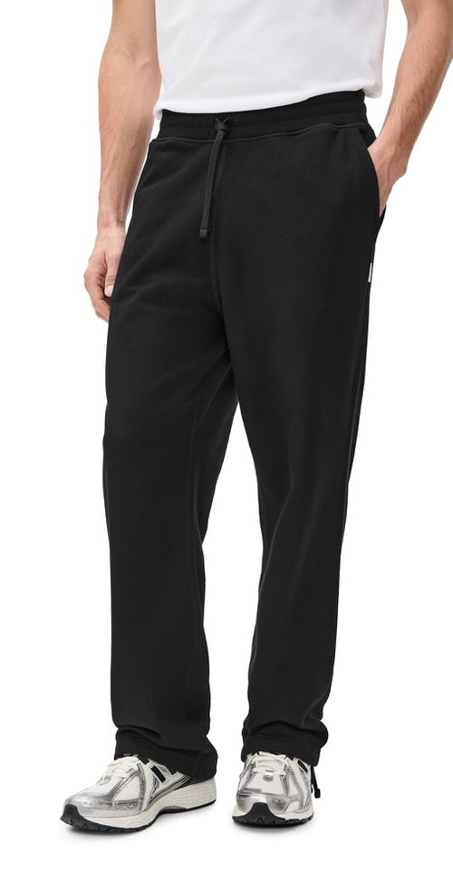 Midweight Terry Relaxed Sweatpants Black