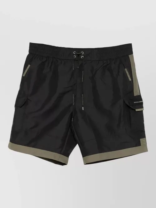 Dolce&Gabbana - medium shorts cargo style contrast trim pocket