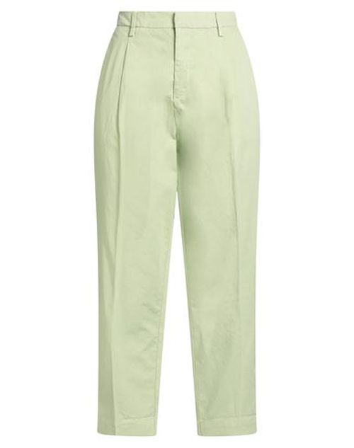 Roÿ Roger's Woman Pants Light green Size 24 Cotton, Linen, Elastane