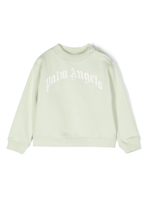 Curved logo sweatshirt - Green