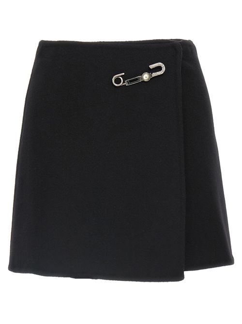 Virgin Wool Skirt — Black