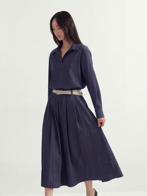 Glossy Set-Up Two-Piece _Denim