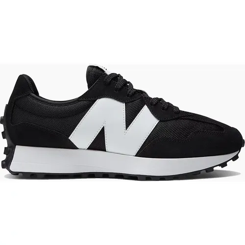 Men's NEW BALANCE 327 TRAINER BLACK/WHITE - Black/Multi