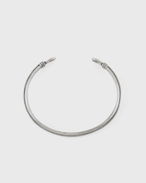 Silver Lasso Bangle silver male Jewellery now available at BSTN