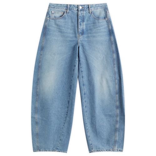 ST. Agni Women's Mid Rise Balloon Jeans in 90S Blue