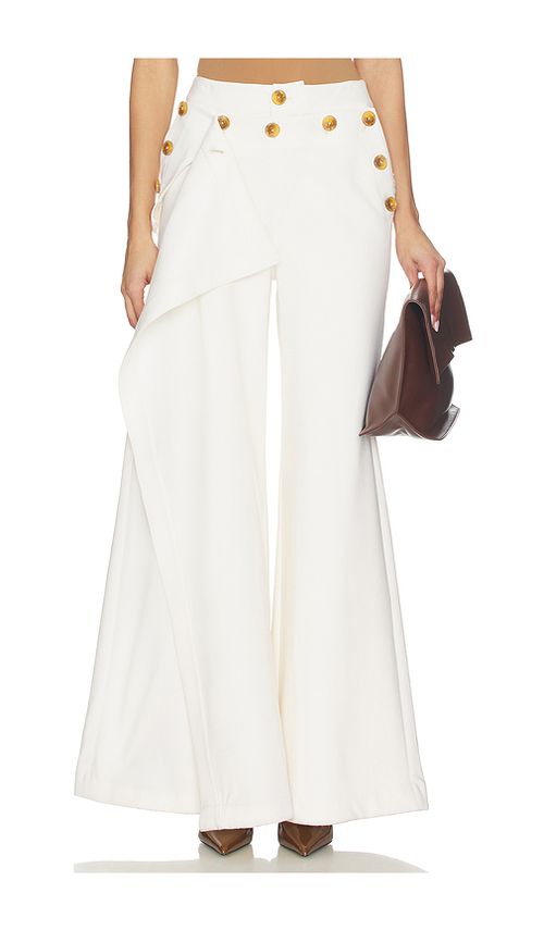 Monse Cascade Sailor Tailored Trouser in Ivory. 0. Also