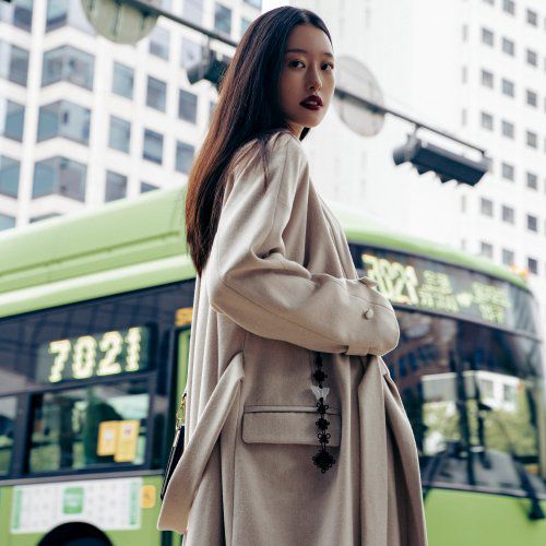 Winter Hanbok Coat in Seoul