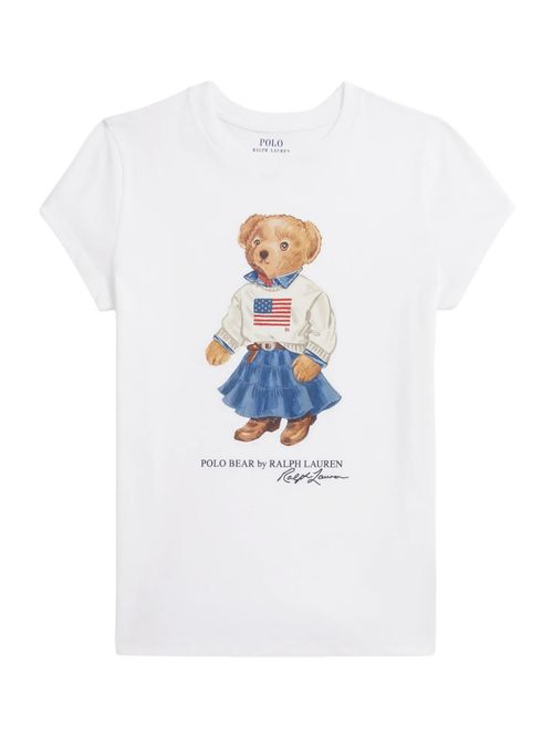 Kids White Graphic T-Shirt