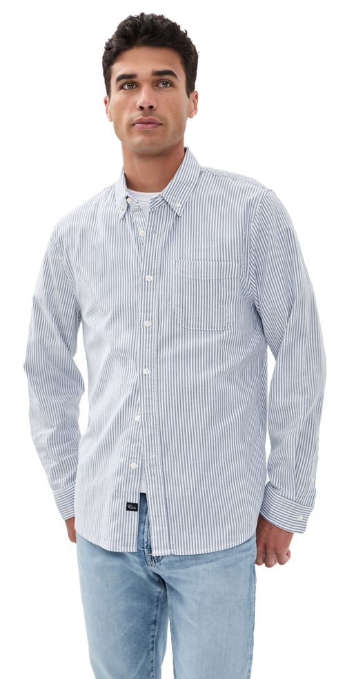 Vance Shirt Blue White Stripe